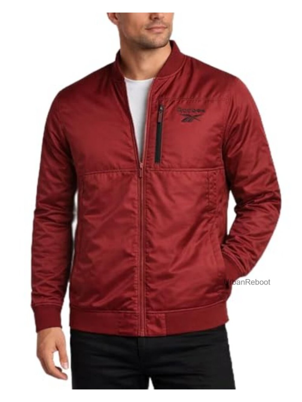 Mens Insulated Bomber Jacket Lightweight Windbreaker Zip Up Golf Gym